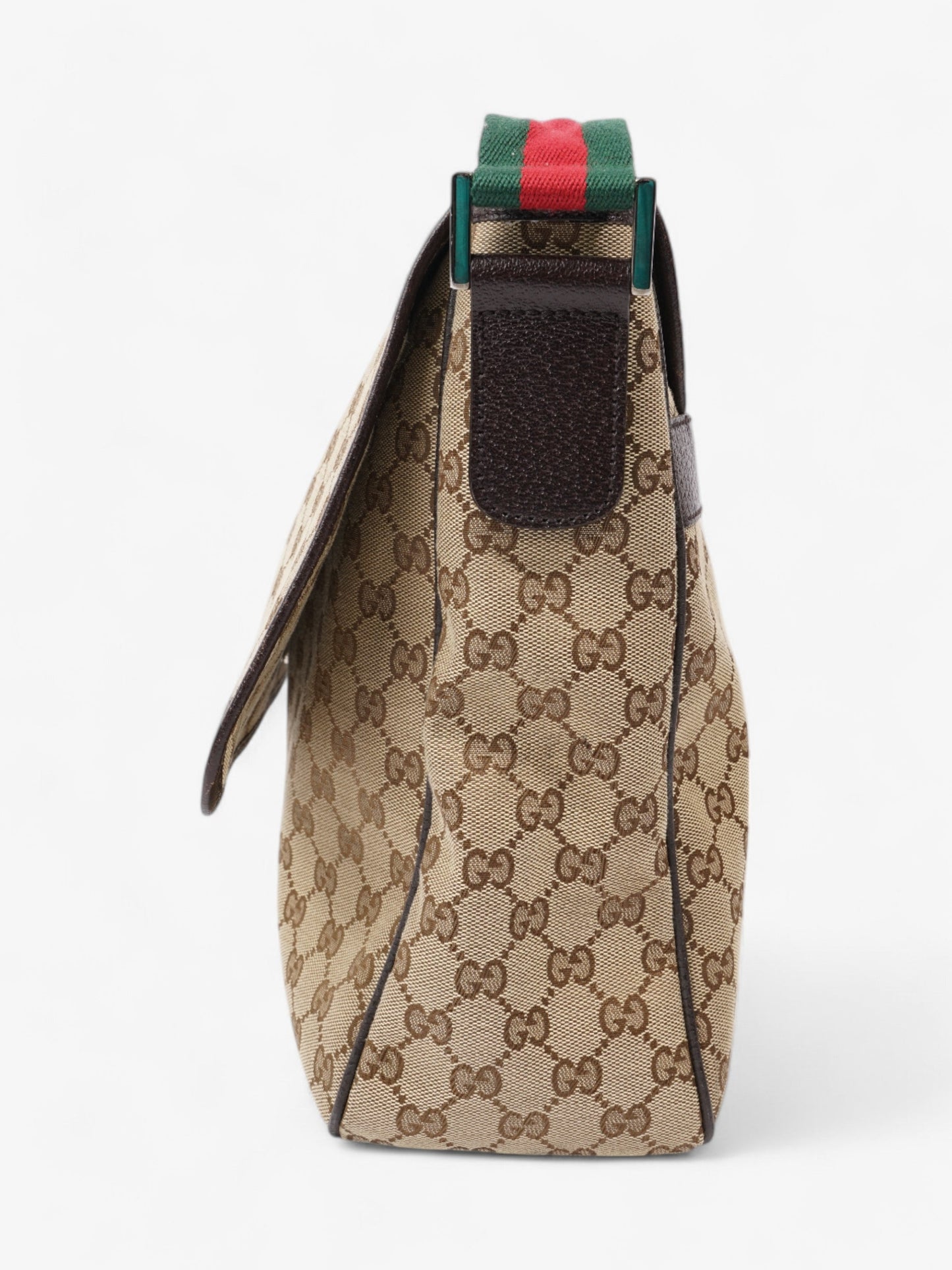 Gucci Messenger Bag Canvas Brown Travel Bag
