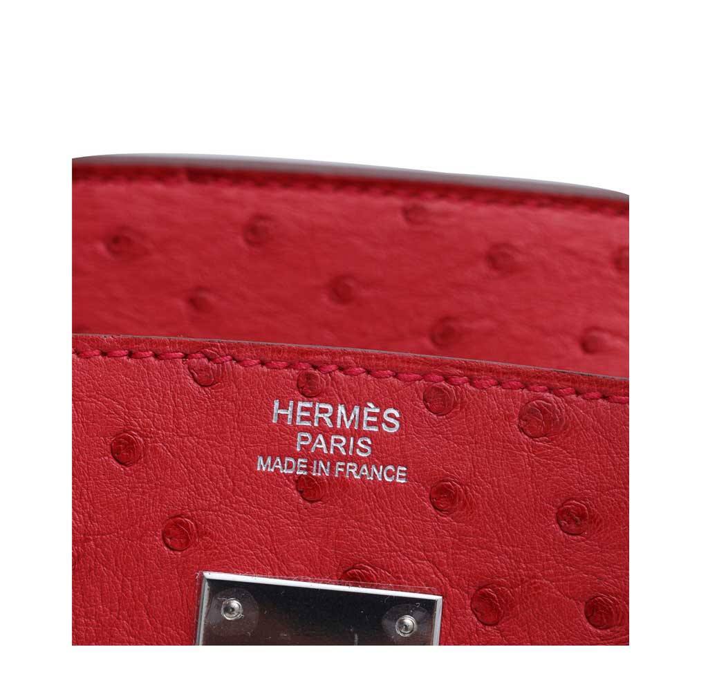 Hermes Birkin Ostrich Bougainvillea Bag Travel Bag