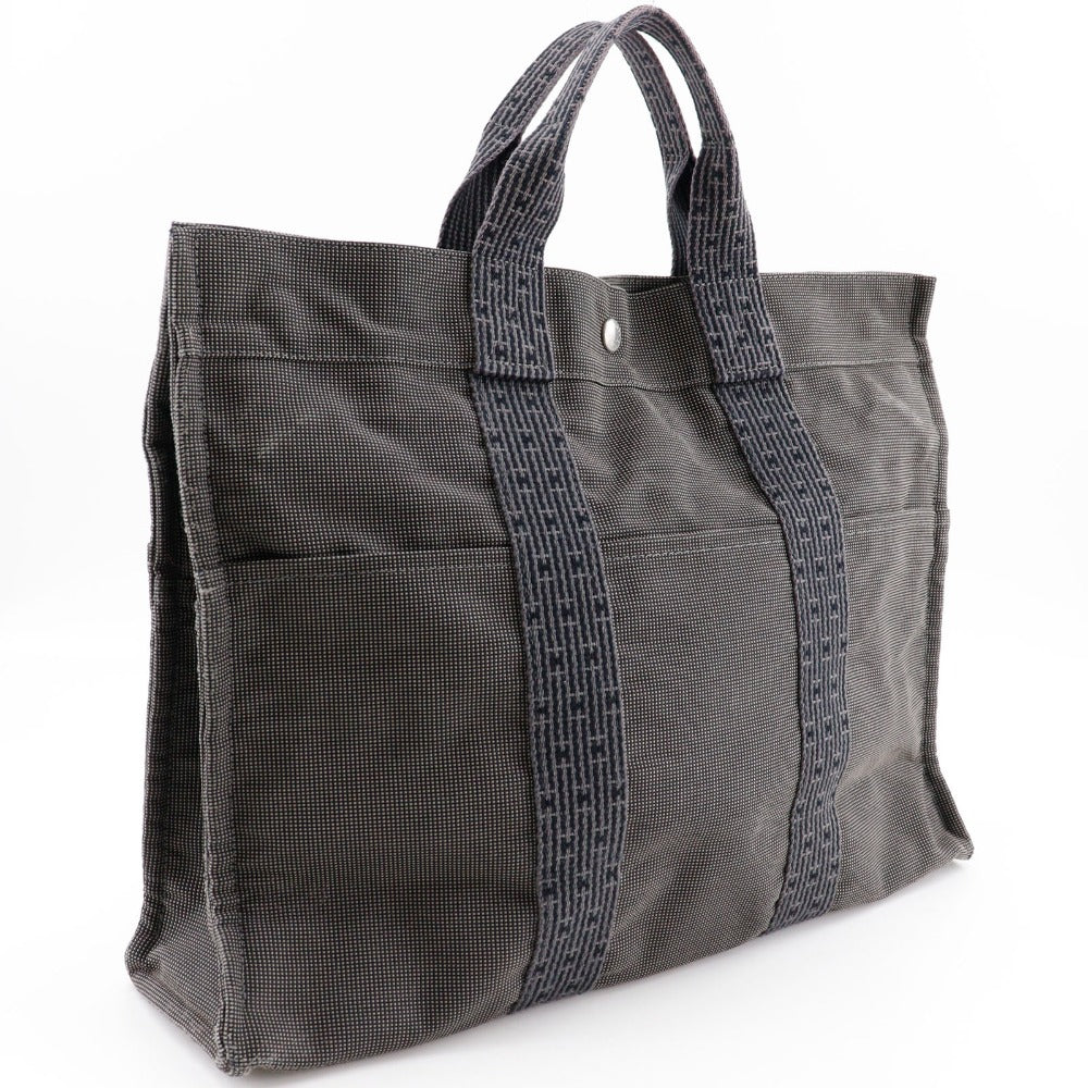 Hermes Handbag Her Linetote Mm Unisex Unisex Canvas Nylon Gray Tote Bag