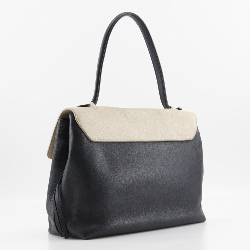 Louis Vuitton M50191 Rock Me MM Calfskin Black Beige Tote Bag