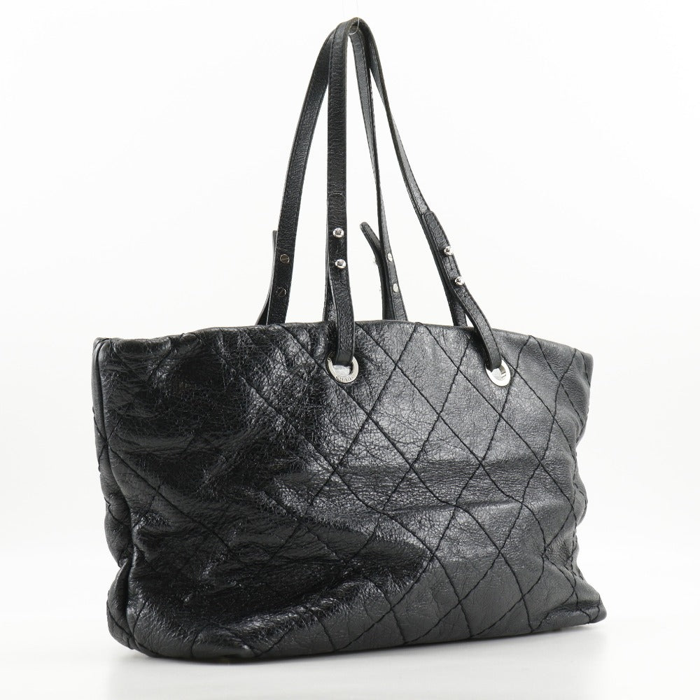 Chanel COCO Mark On load Black Leather Tote Bag
