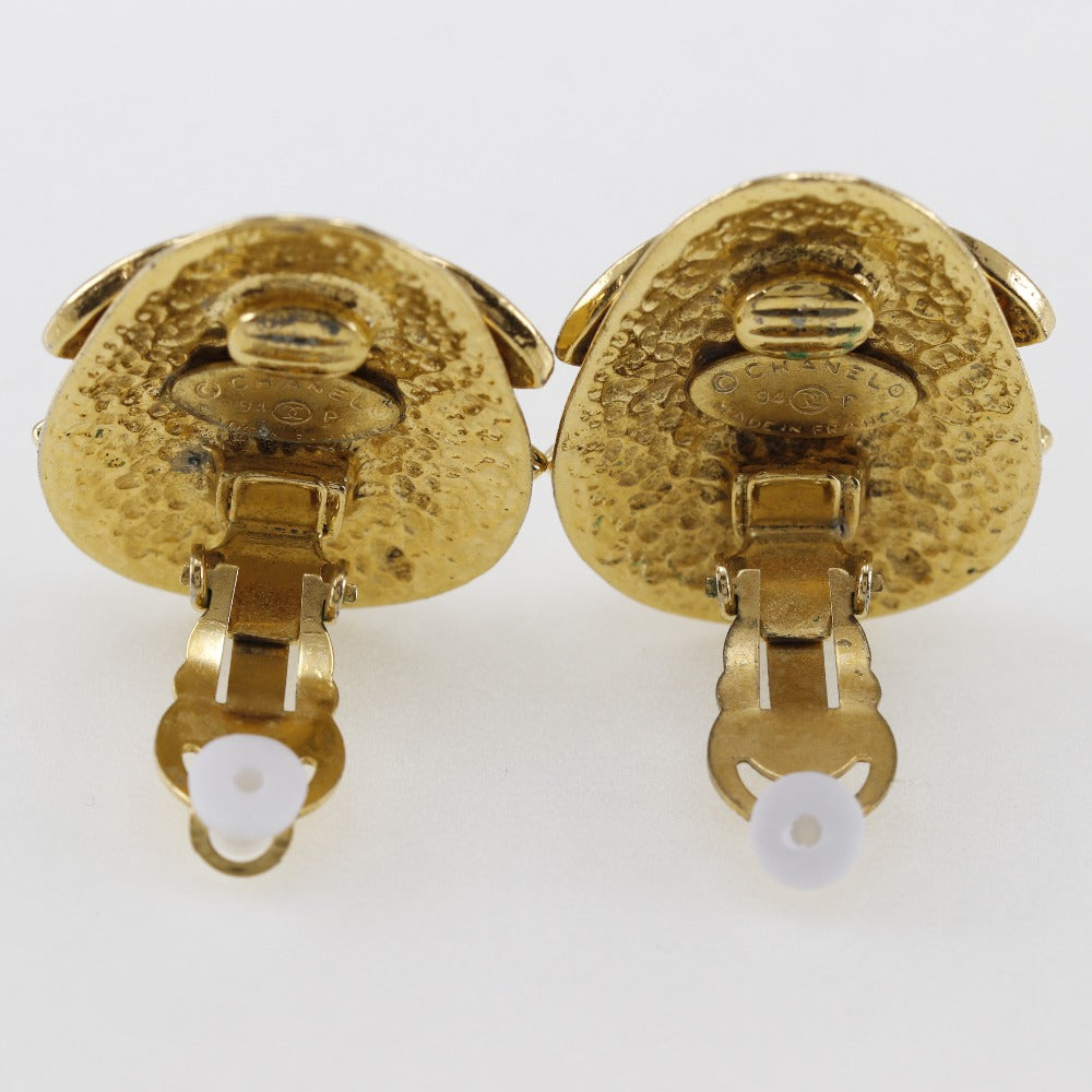 Chanel Coco Mark Gold Earrings