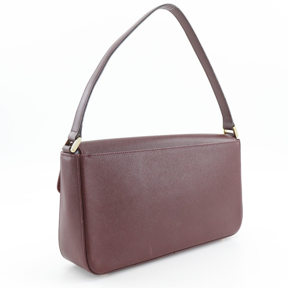 Burberry Shoulder Bag Bordeaux One Belt Hobo Women Leather