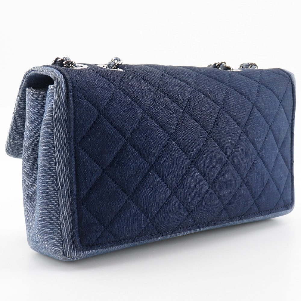 Chanel denim Double Matrasse ChainShoulder Blue Shoulder Bag