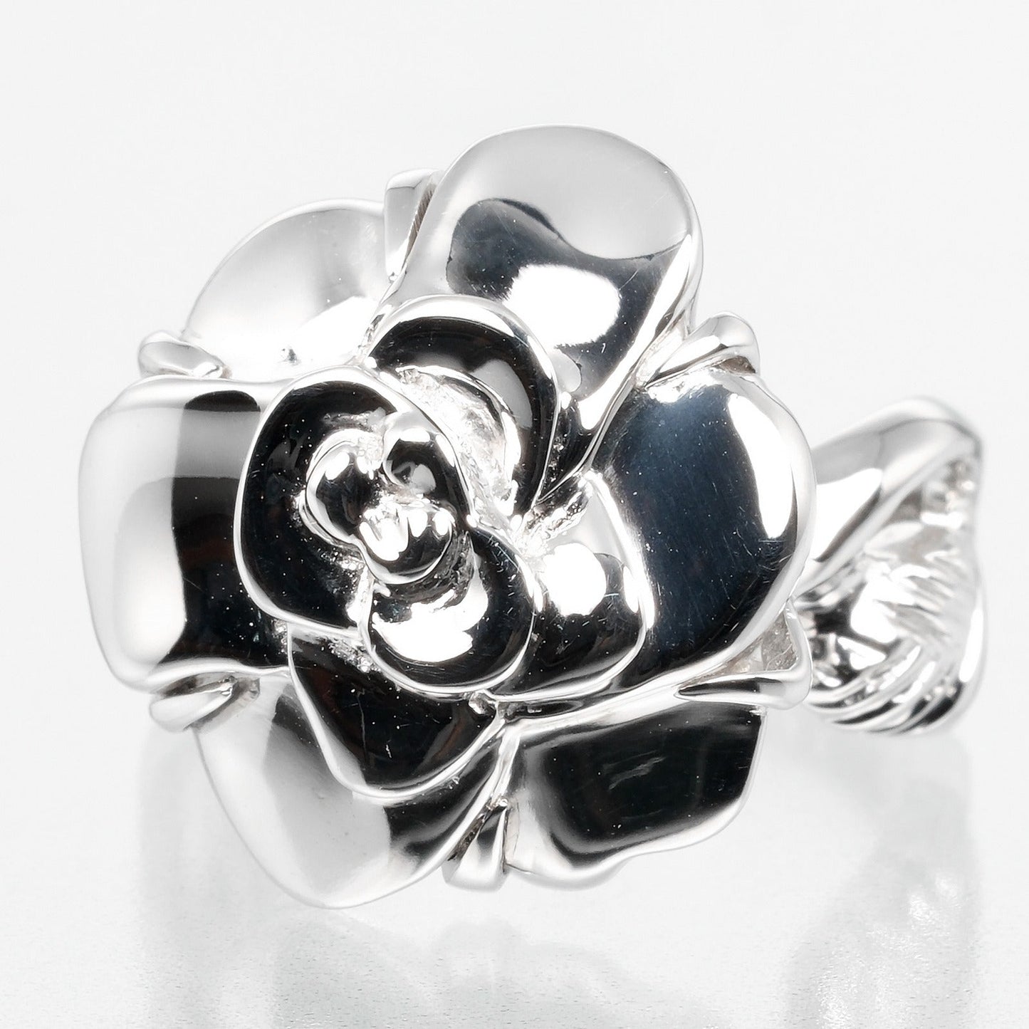 CHANEL Ring K18 white gold White gold Camelia Women