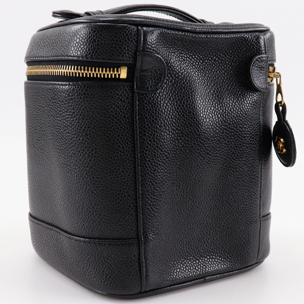 Chanel COCO Mark Vanity Black Leather Handbag