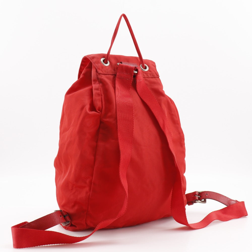 Backpack Handbag Nylon Red