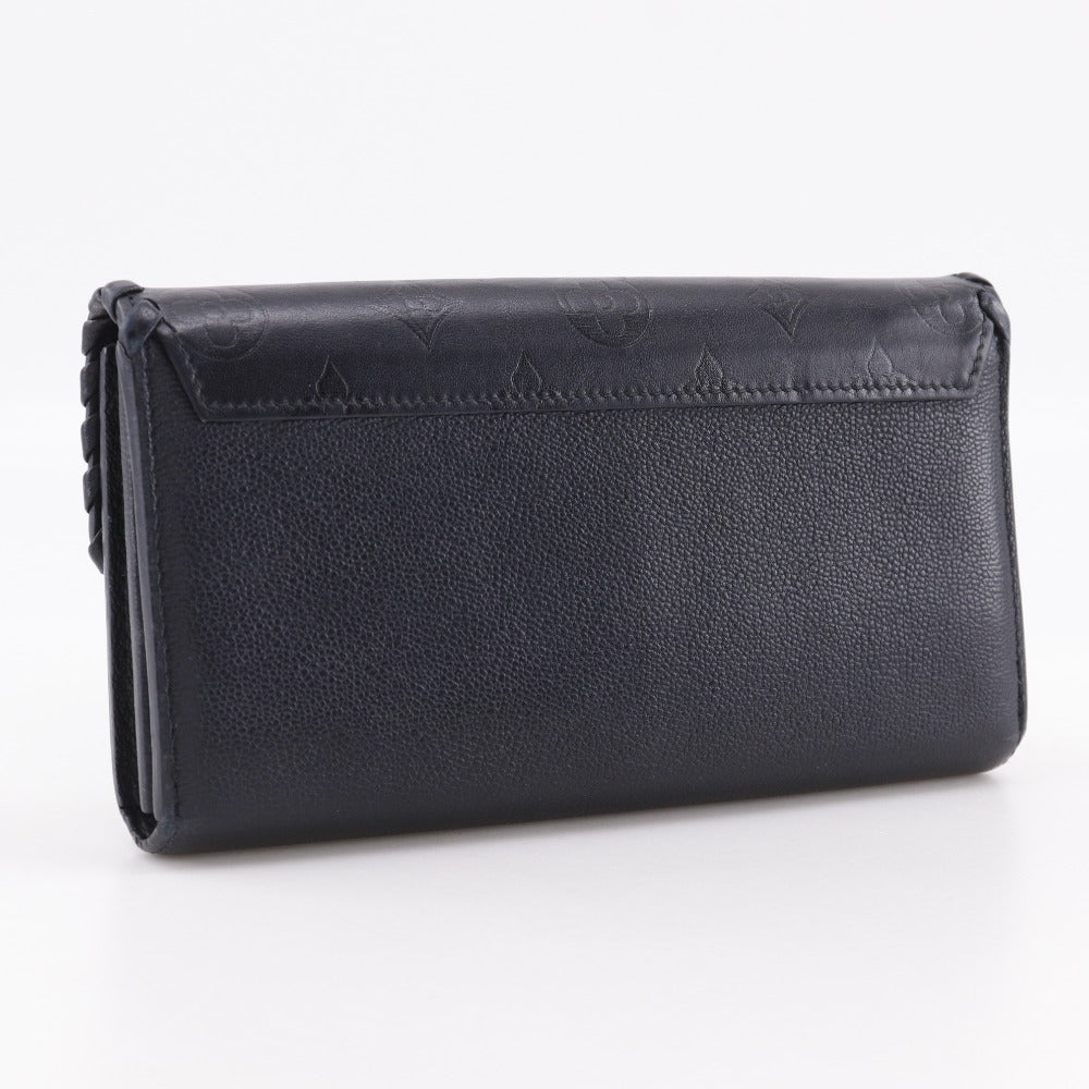 Louis Vuitton Long Purse M62059 Portefeuille Very Monogram Leather Black Wallet Case