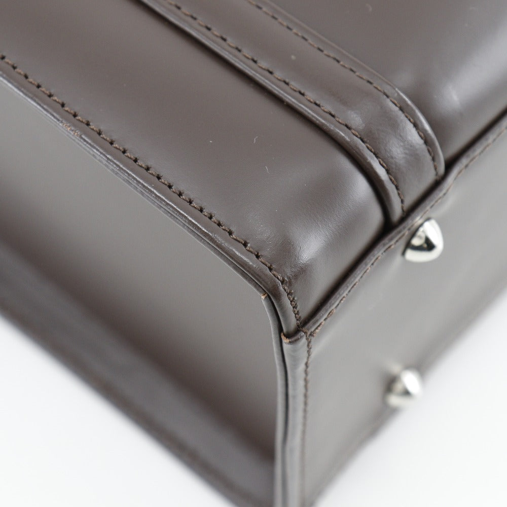 Burberry Calfskin Nova Check Box Women Handbag Brown Travel Bag