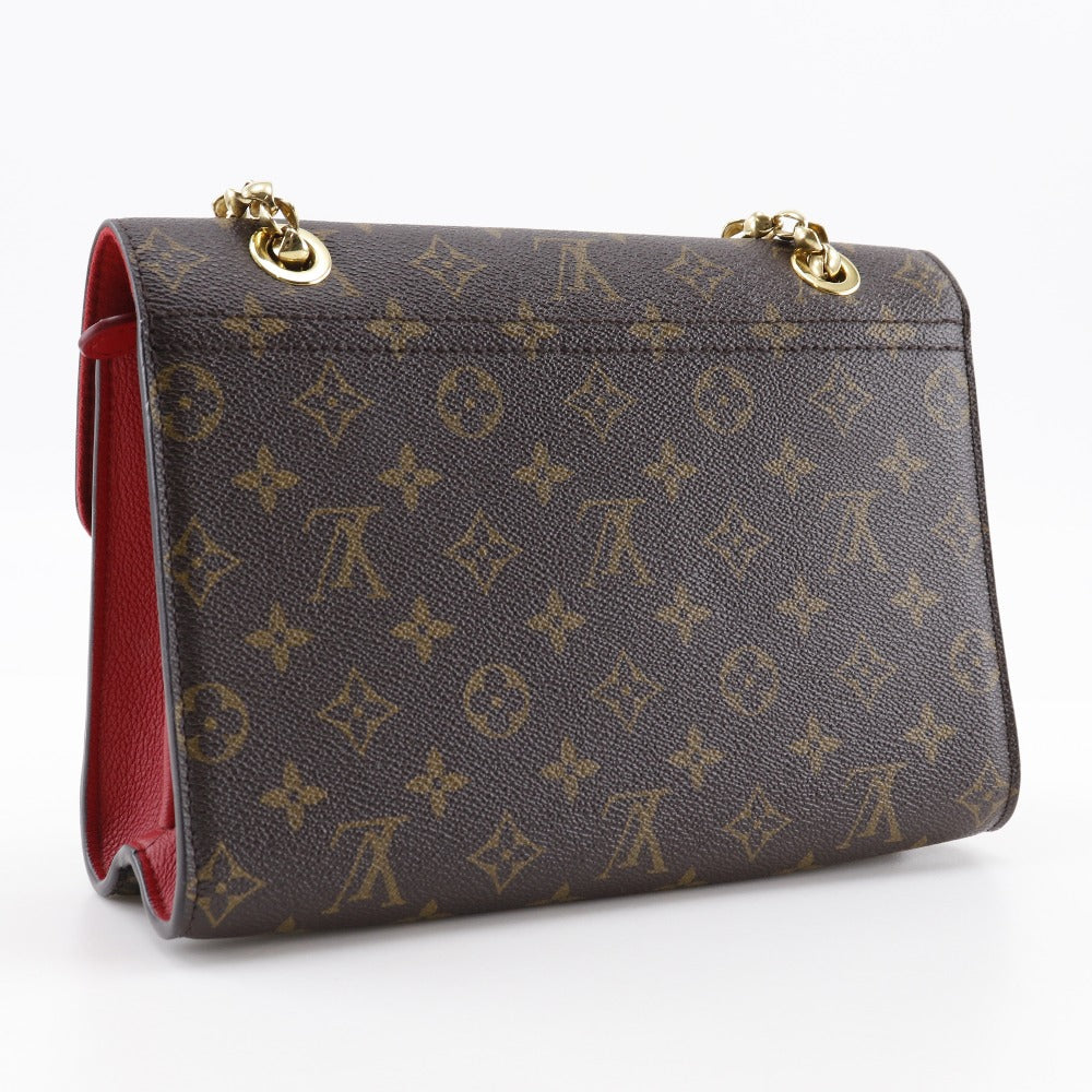 Louis Vuitton M41731 ChainShoulder Victoire Monogram Canvas Brown Shoulder Bag