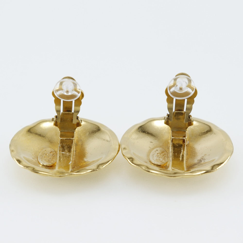 Chanel Coco Mark Earrings Gold Plated
