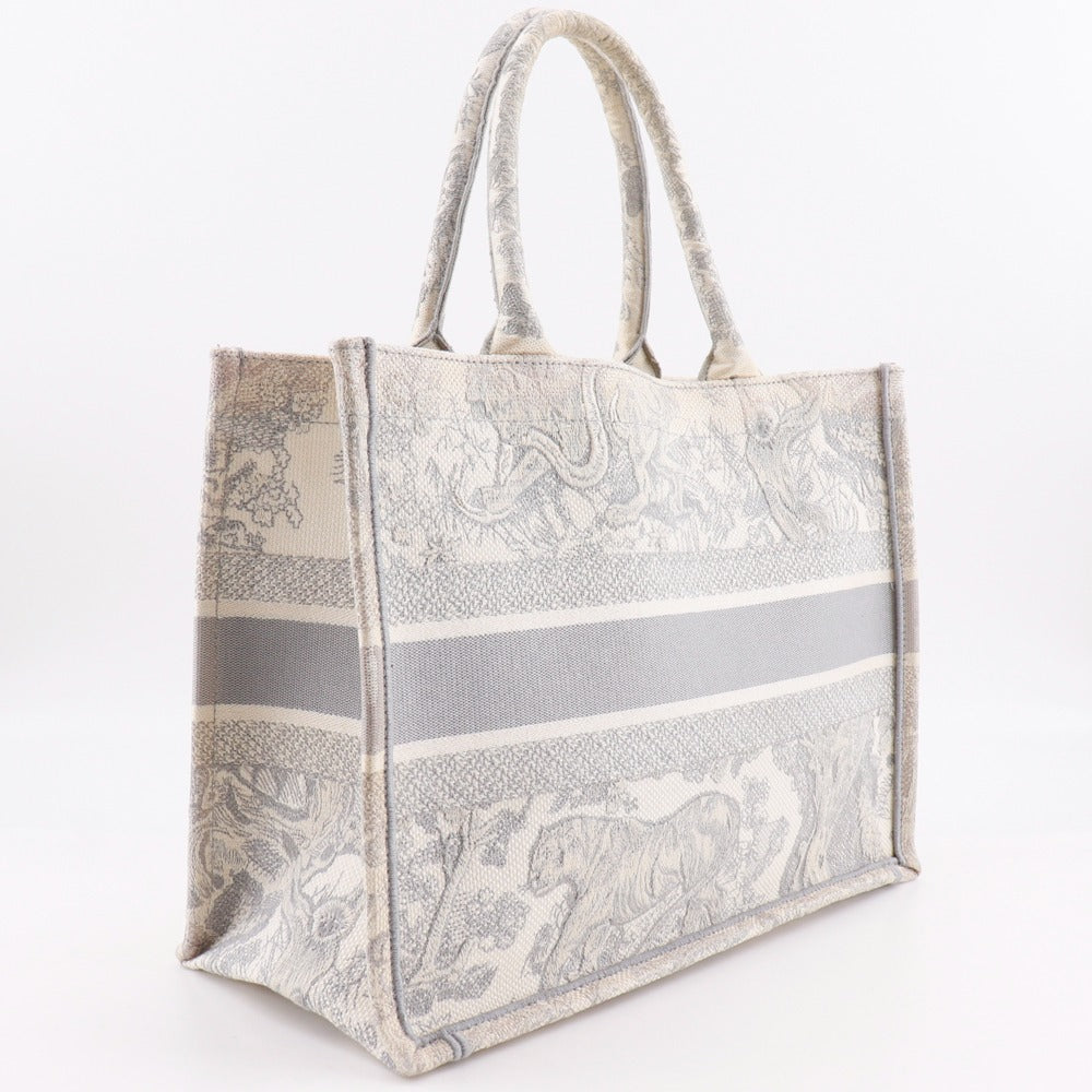 Dior Book Tote Toile De Jouy Jacquard Tote Bag Canvas