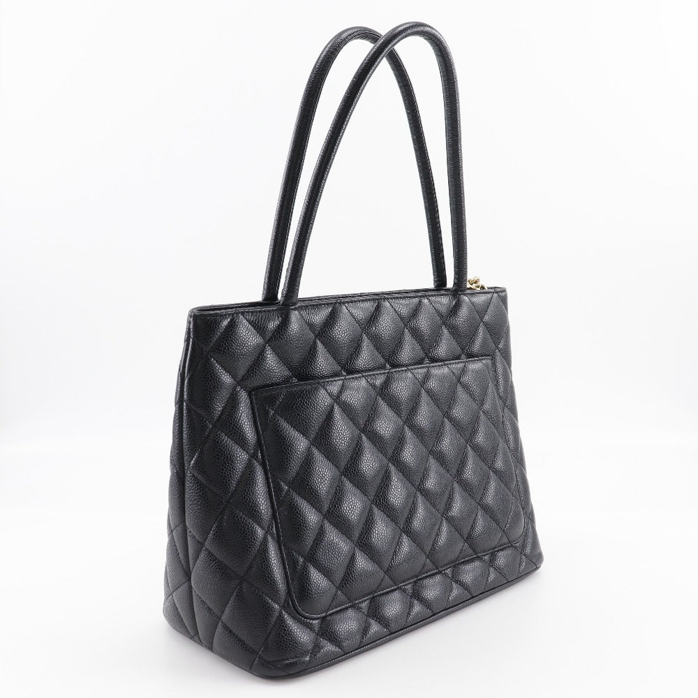 Chanel Caviar skin Black Tote Bag 2