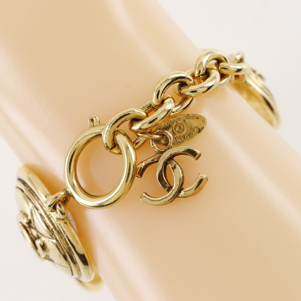 Chanel Gold Plated Coco Mark Bracelet