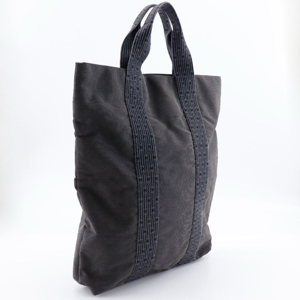Gray Tote Bag Her Line Cabas Mens(Unisex) Canvas Nylon