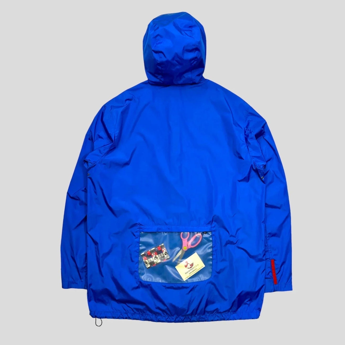 Prada Handbag Sport Latex Pocket Electric Jacket - L Blue