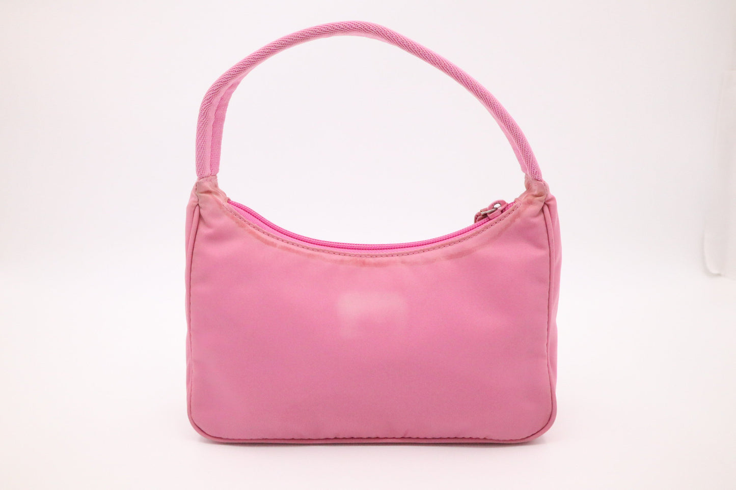 Prada Hobo Handbag In Tessuto Nylon Pink Travel Bag