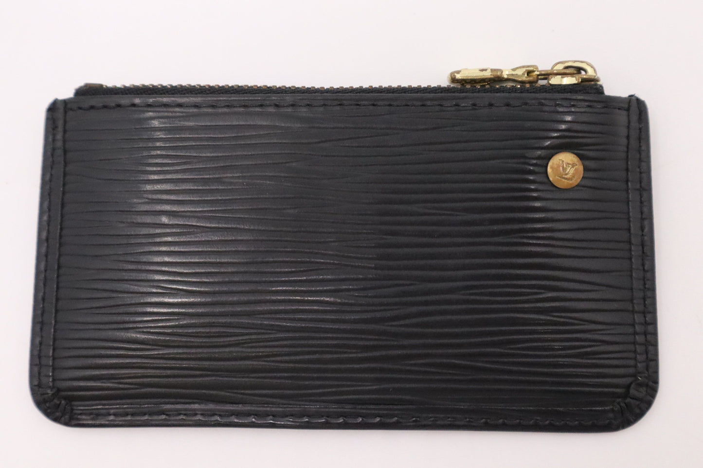 Louis Vuitton Cles Epi Leather Black Handbag