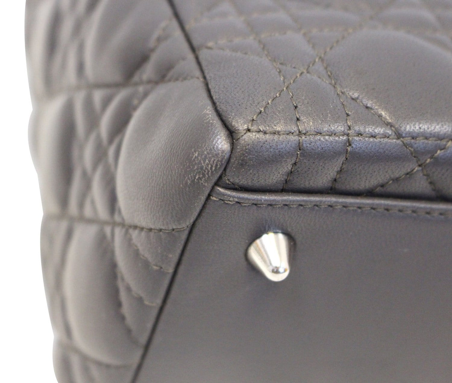 Dior Cannage Lady Bag Leather Lambskin Quilted Travel Bag