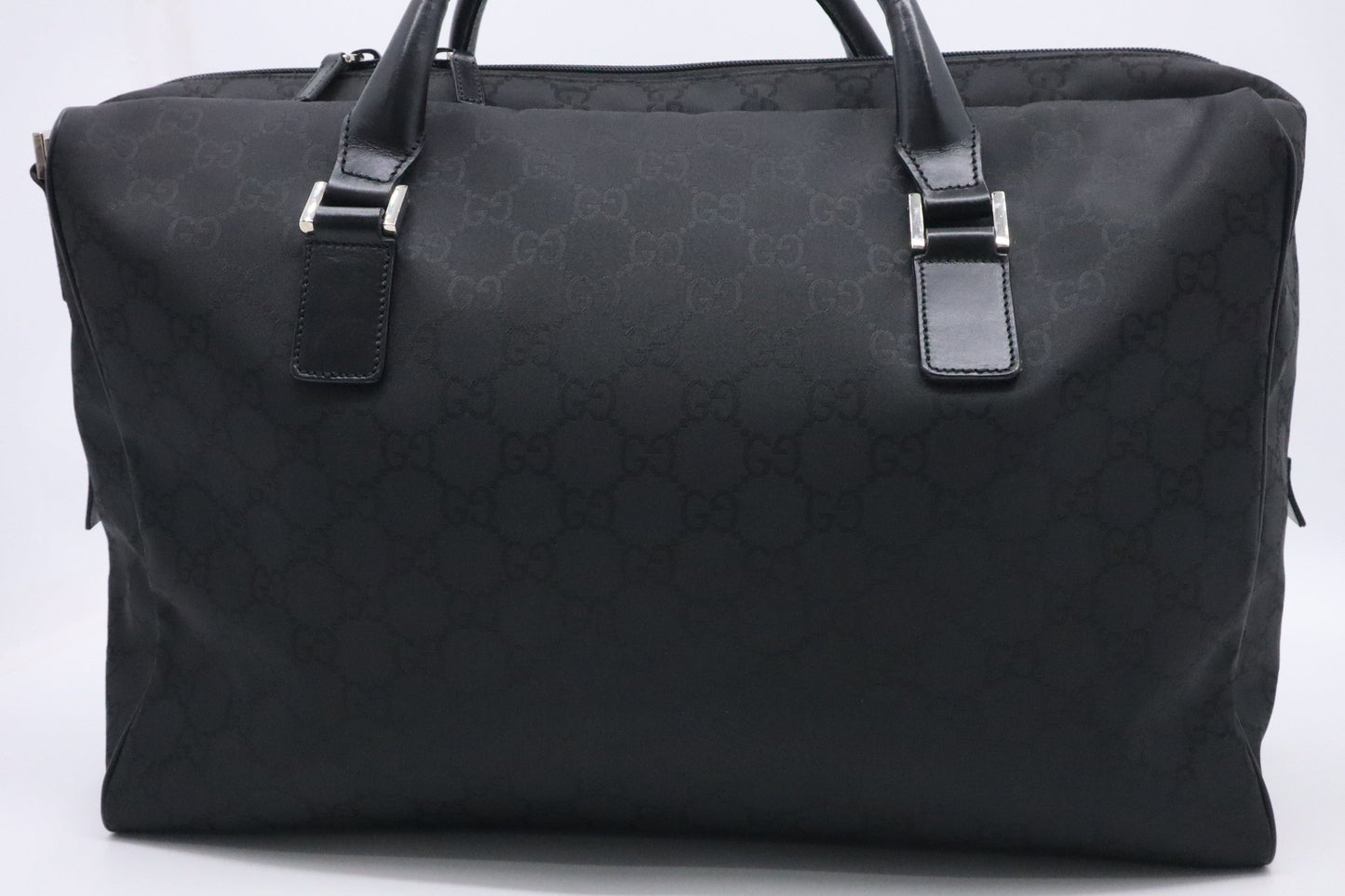 Gucci Duffle GG Canvas Black Travel Bag