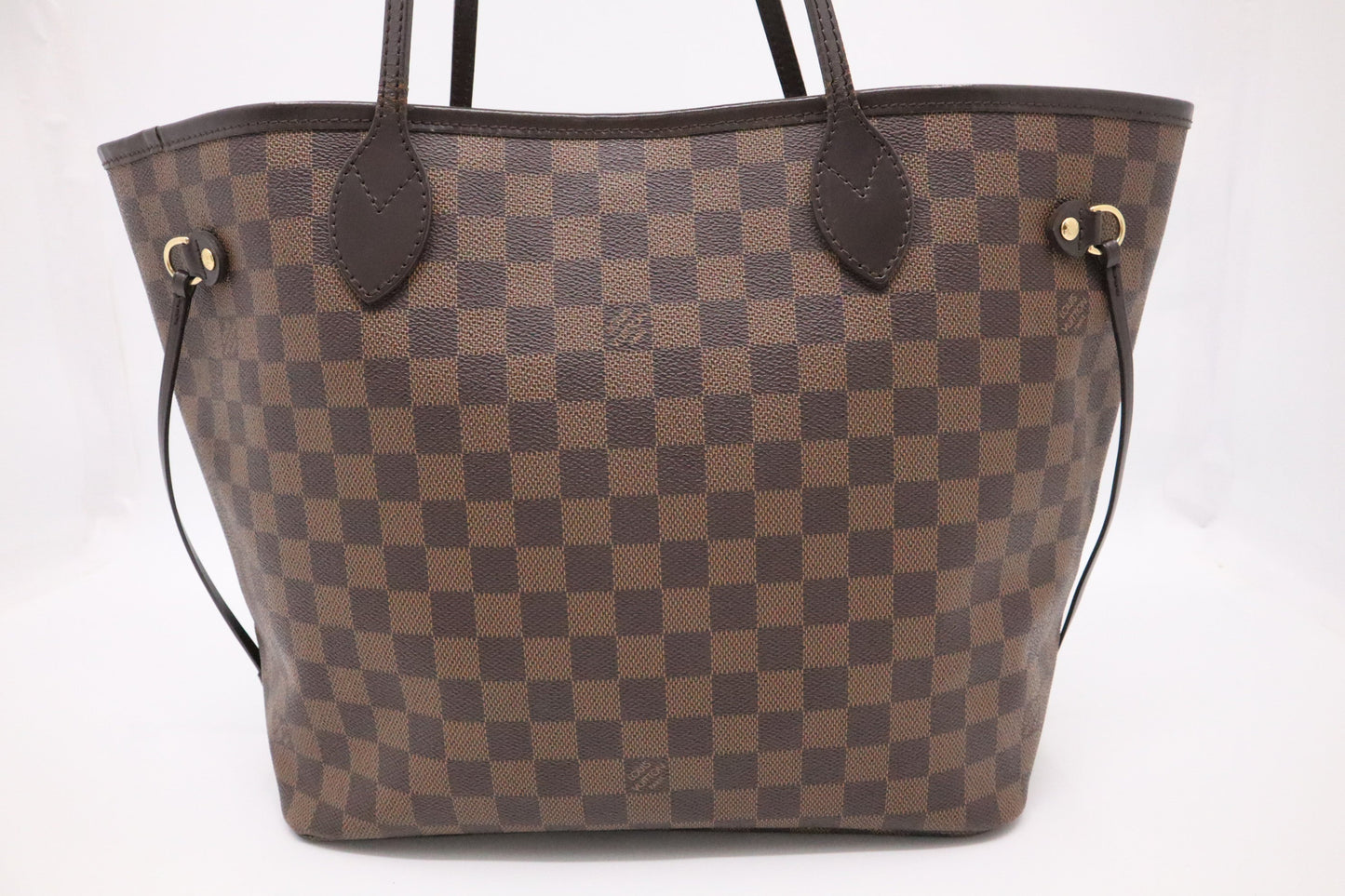 Louis Vuitton Neverfull MM Ebene Damier Canvas Tote Bag Ebene Canvas