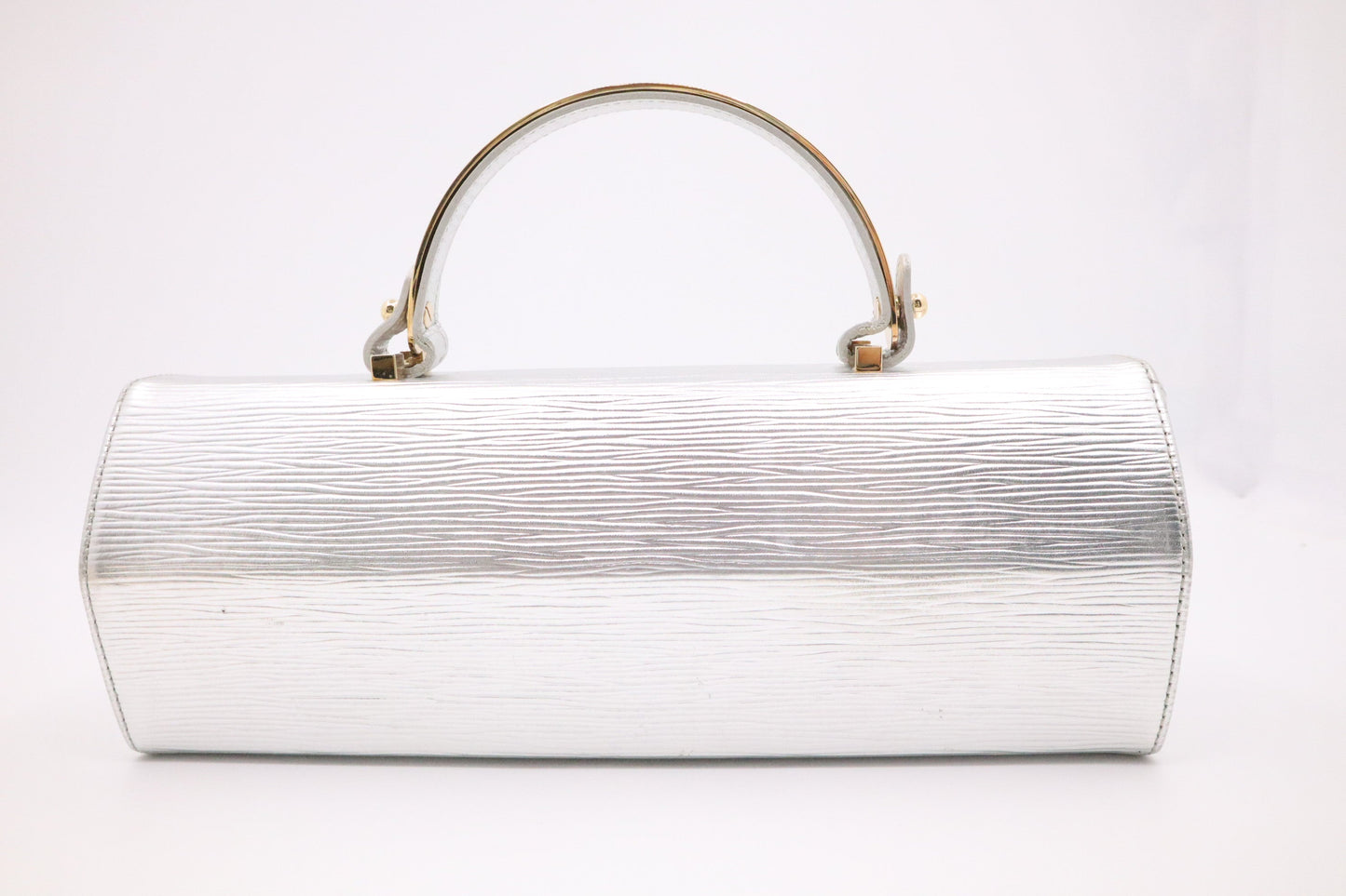Louis Vuitton Galaxia Epi Leather Silver Handbag