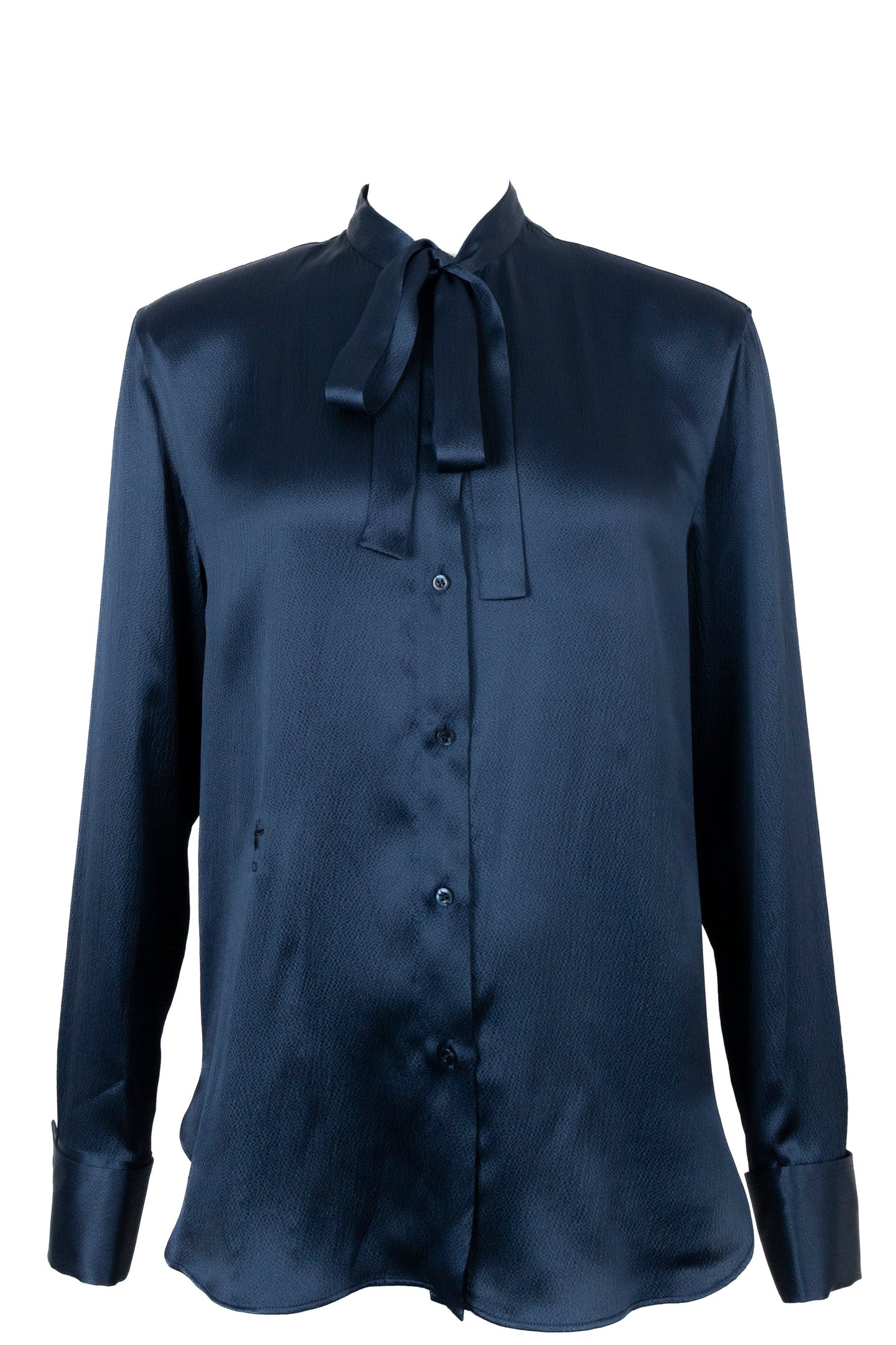 Dior Pussy Bow Shirt Silk Petrol Handbag