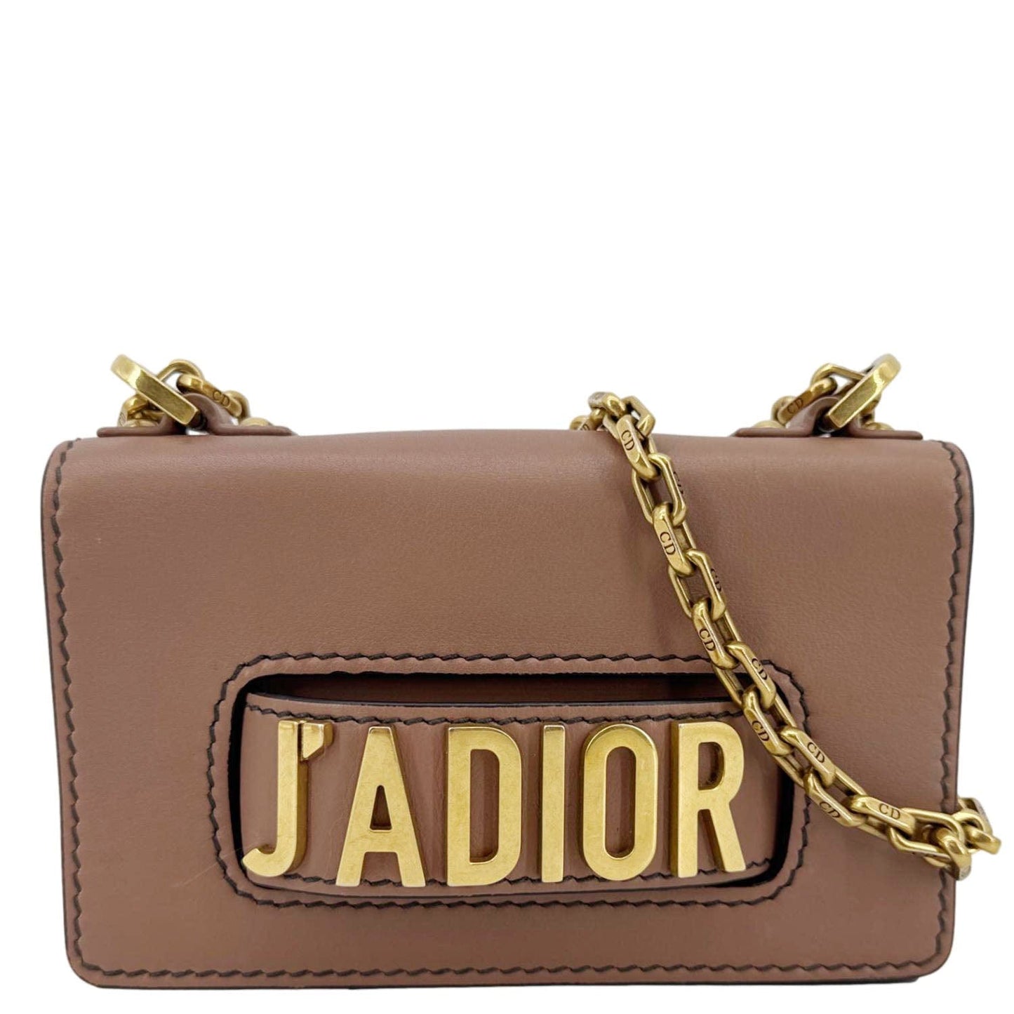 Dior Shoulder Bag J'A Rose Poudre Leather Mini Chain