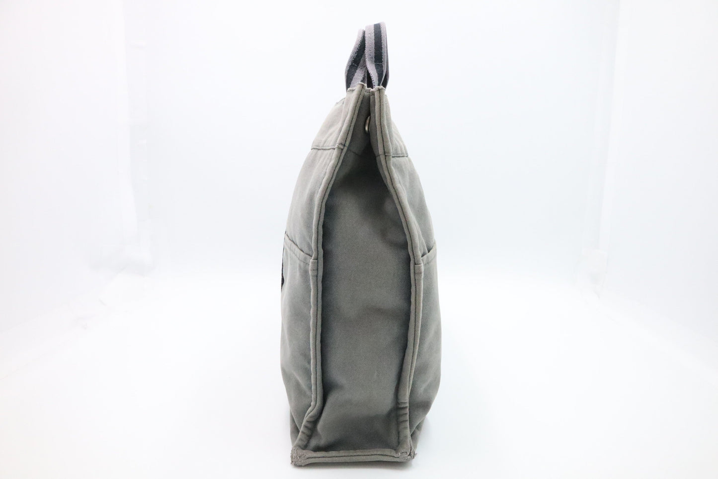 Hermes Herline Fourre Tout Mm In Grey Handbag Canvas Travel Bag