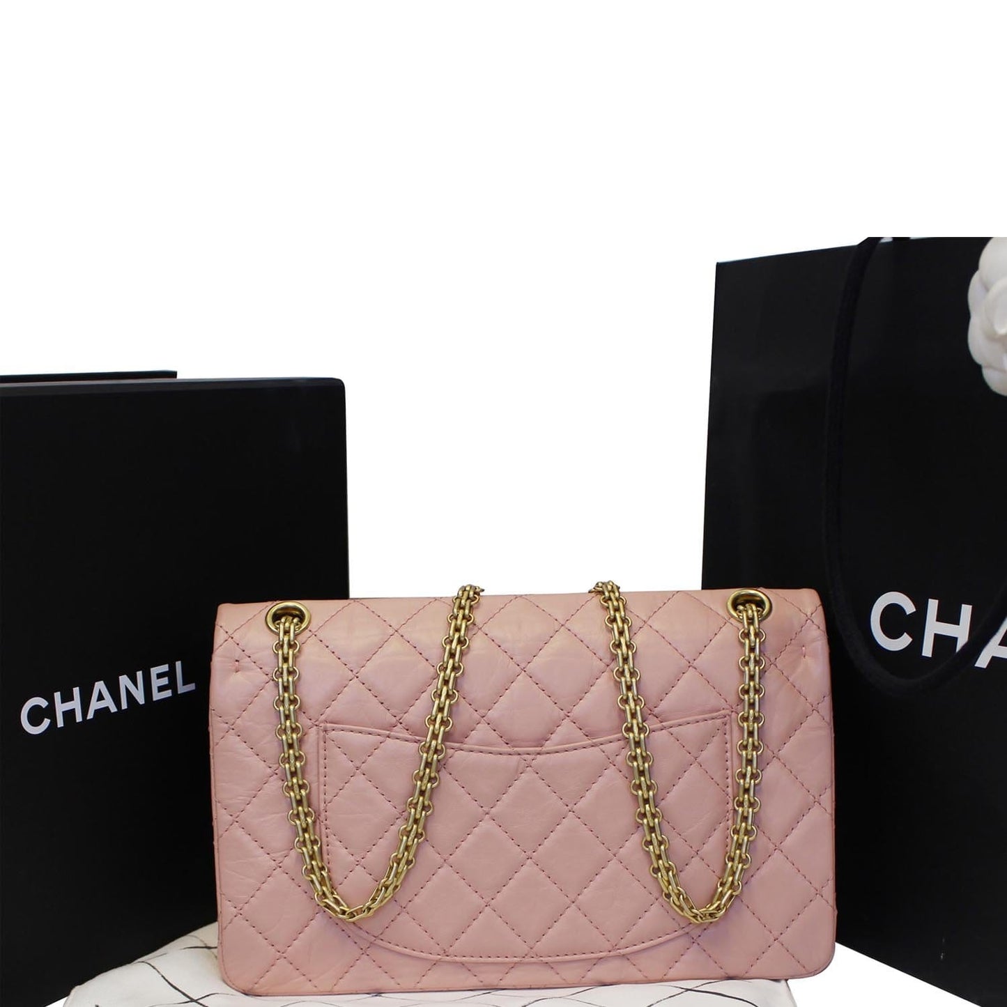 Chanel 2.55 Reissue Double Flap Pink Travel Bag
