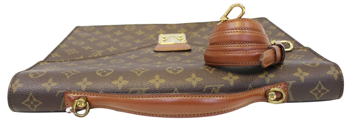 Louis Porte Documents Bandouliere Briefcase Shoulder Bag Monogram