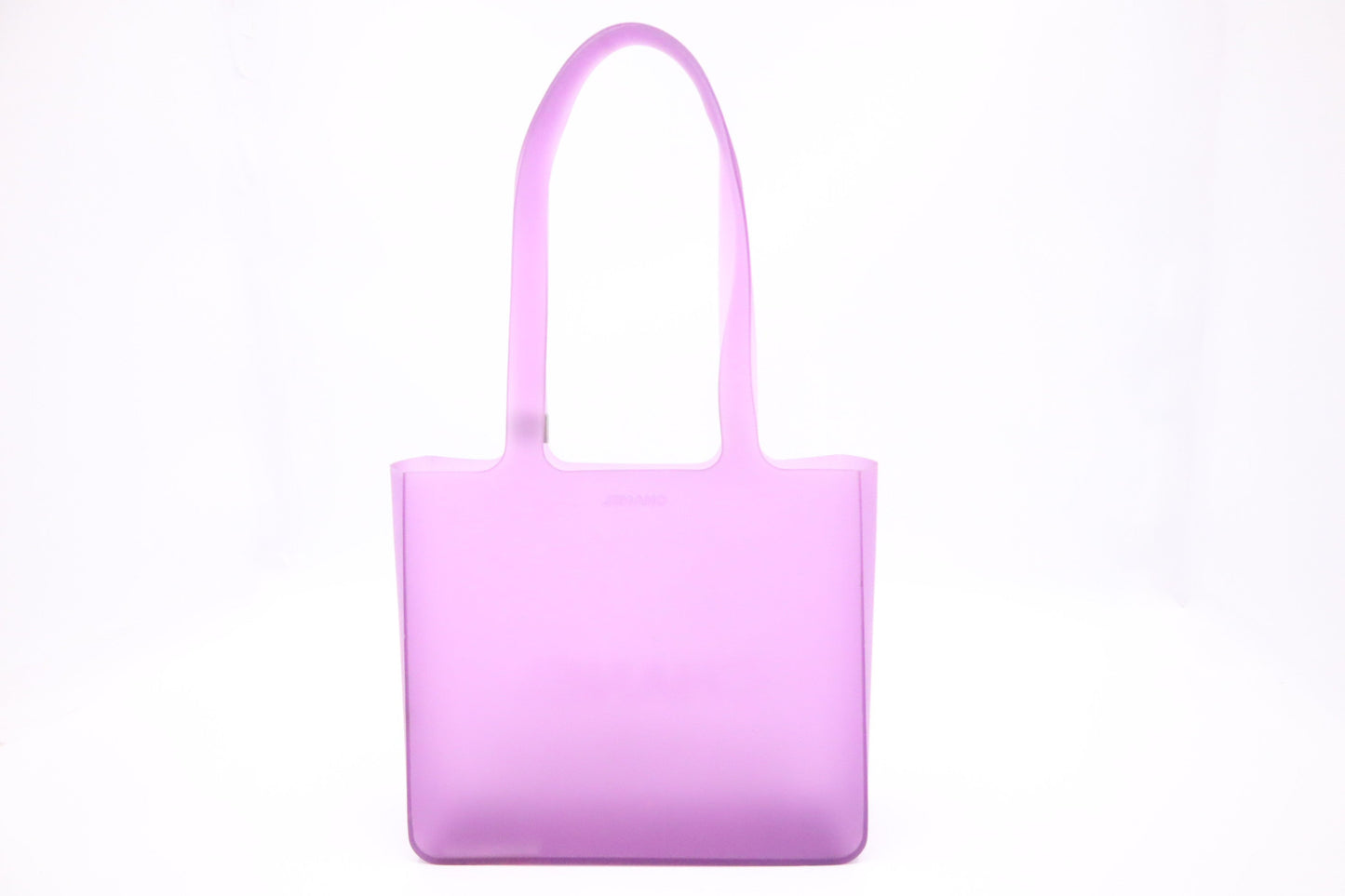 Chanel Purple Rubber Small Tote Bag