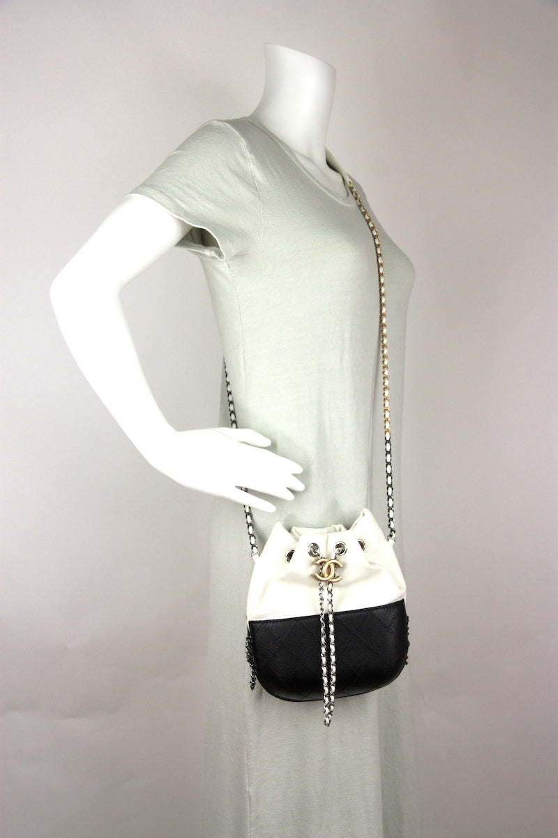 Chanel Bicolor Gabrielle Small Bucket Bag