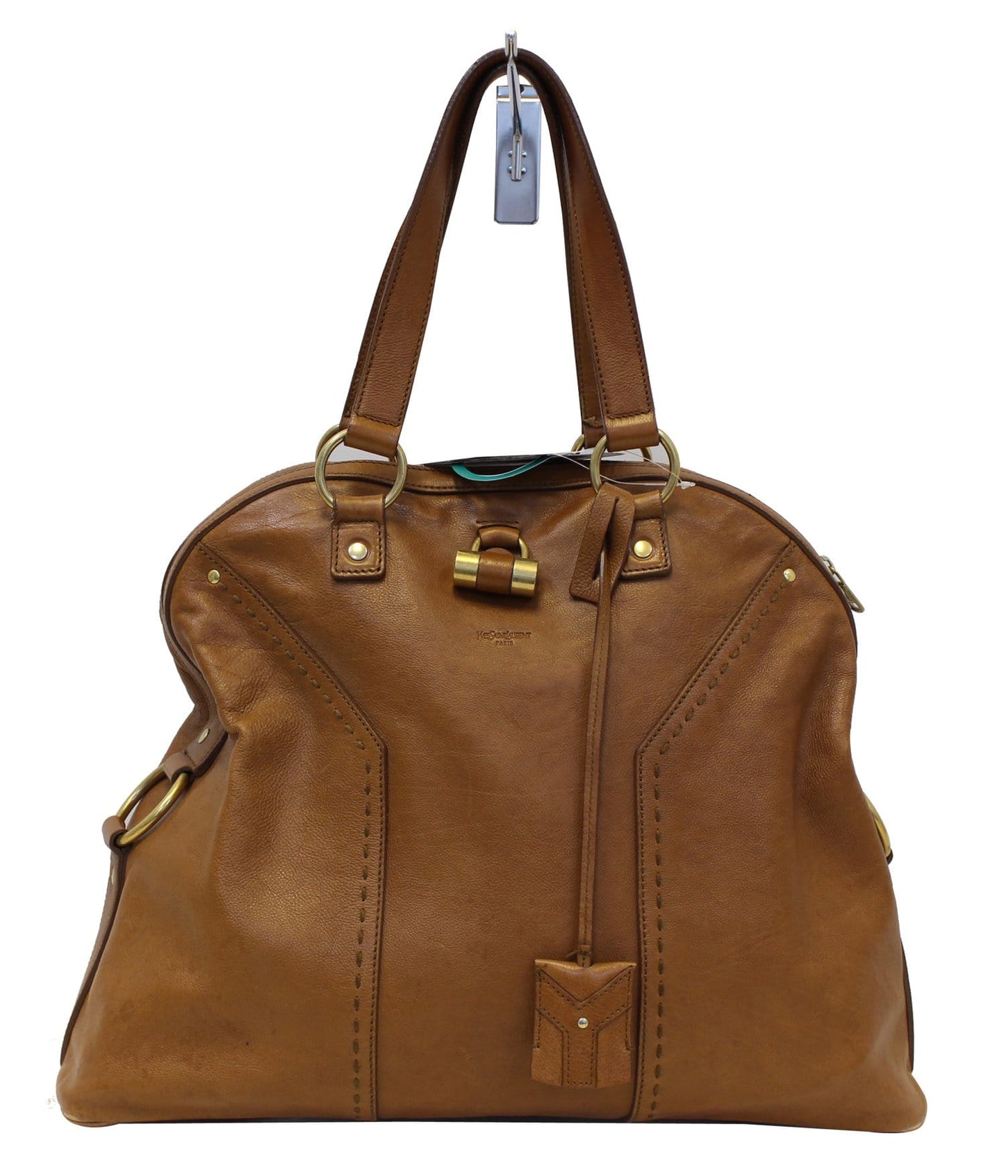 YSL Saint Laurent Saint Laurent Satchel Bag Leather Brown Travel Bag