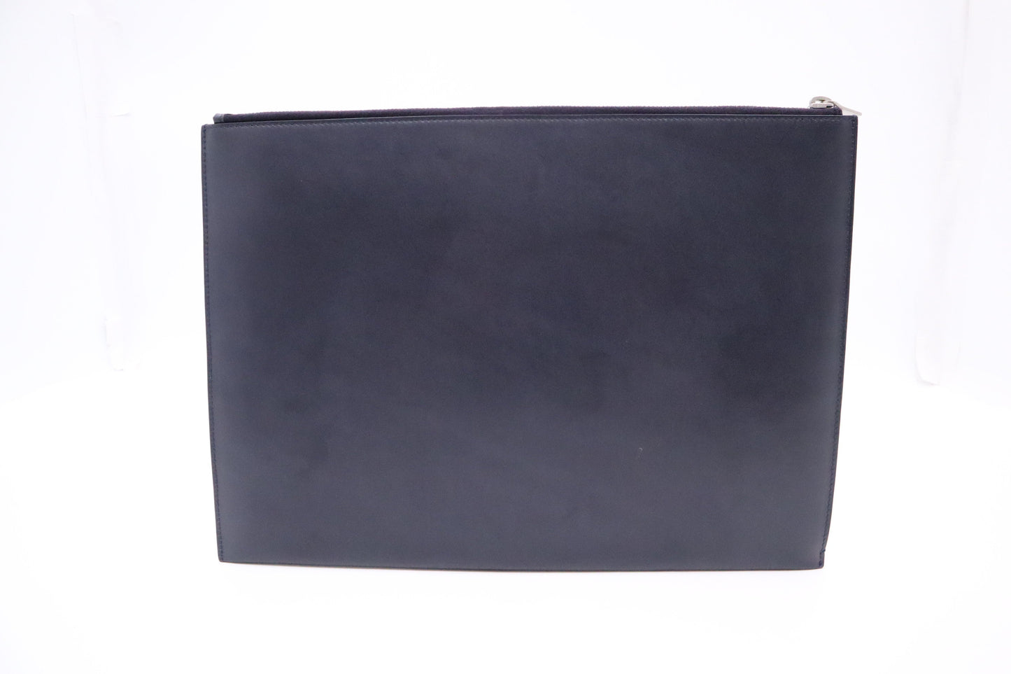 YSL Saint Laurent Clutch In Leather Blue Navy Clutch Bag