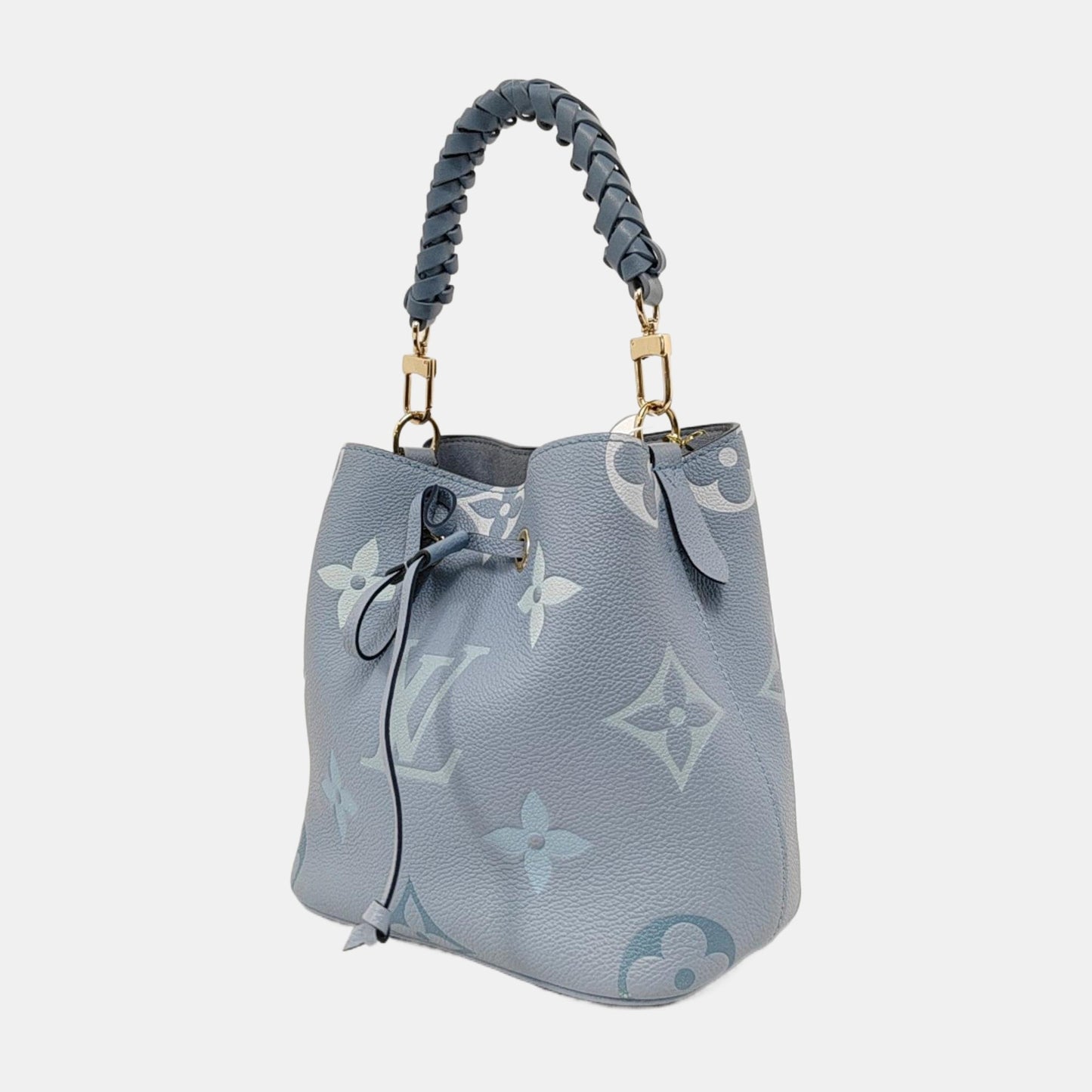 Louis Vuitton Néonoé BB Giant Monogram Leather Blue Handbag