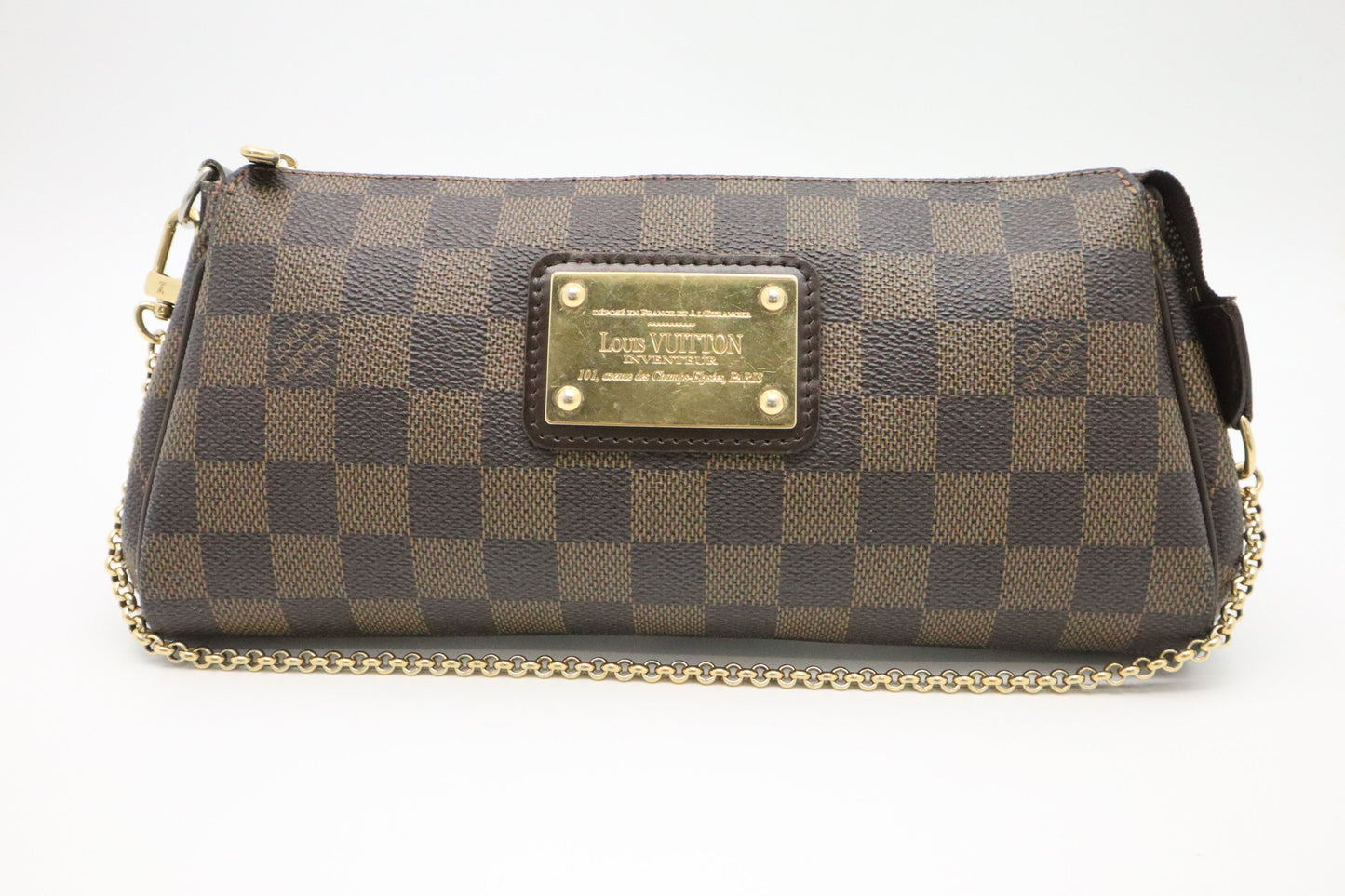 Louis Vuitton Eva Ebene Damier Canvas Handbag