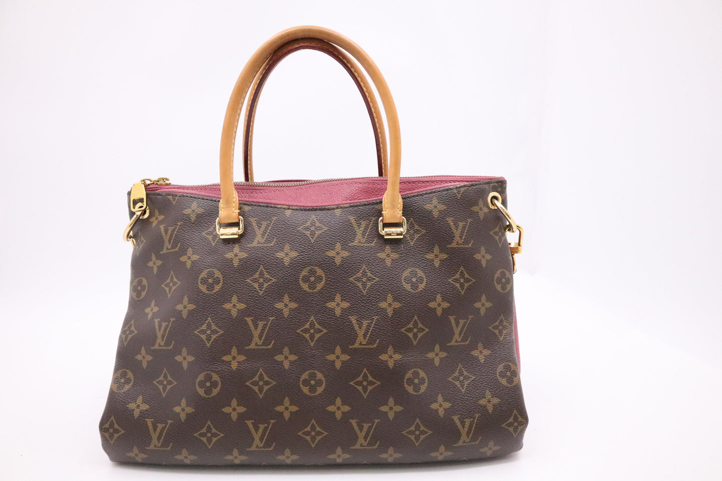 Louis Vuitton Pallas & Monogram Canvas Leather Pink Handbag