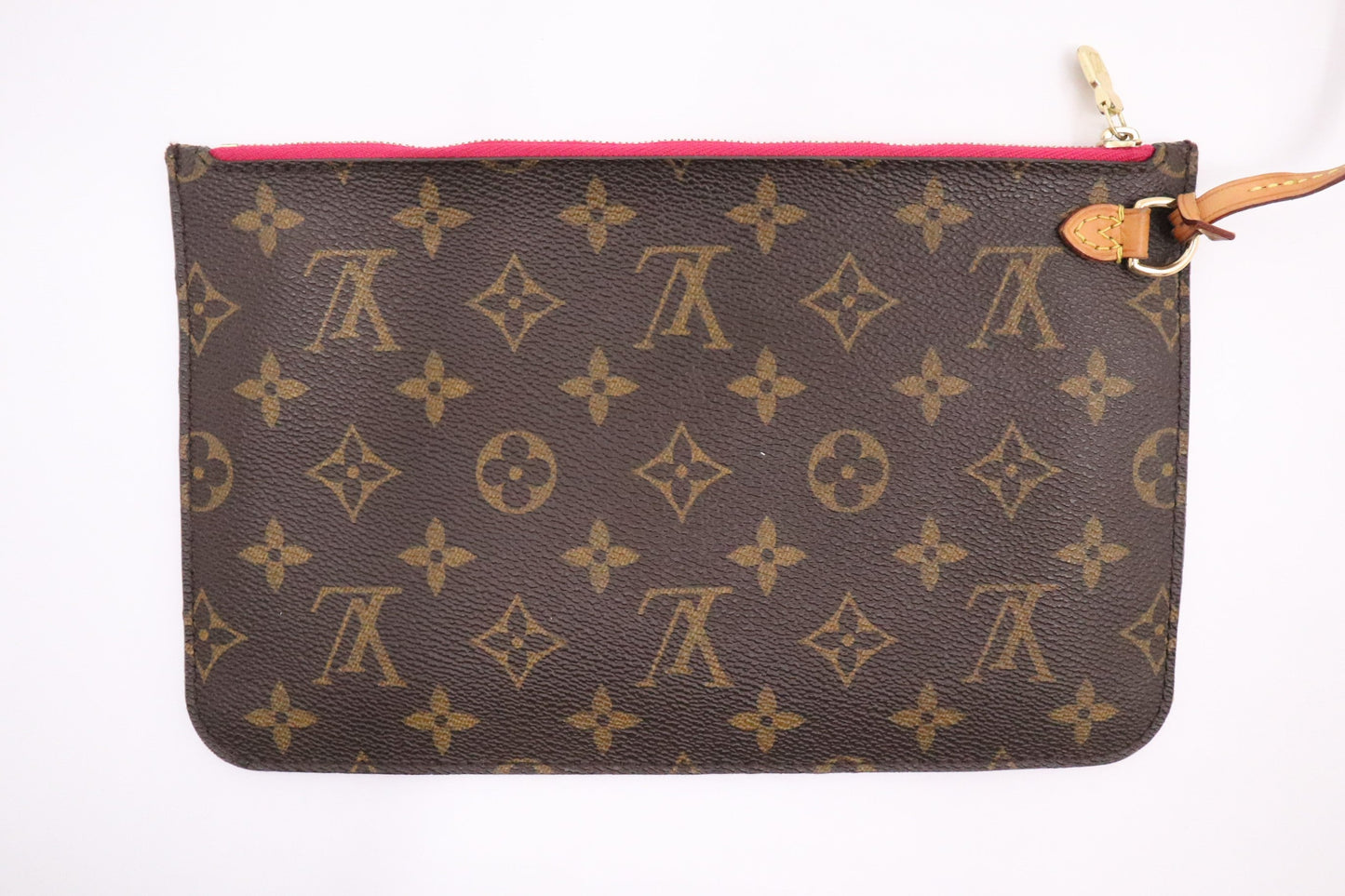 Louis Vuitton Neverfull Monogram Canvas Tote Bag Pivoine Interior