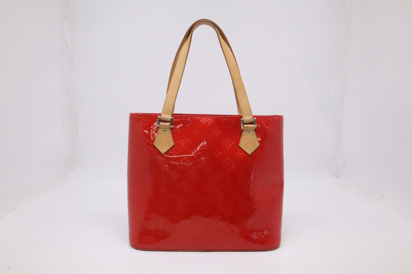 Louis Vuitton Huston Rouge Grenadine Vernis Leather Shoulder Bag