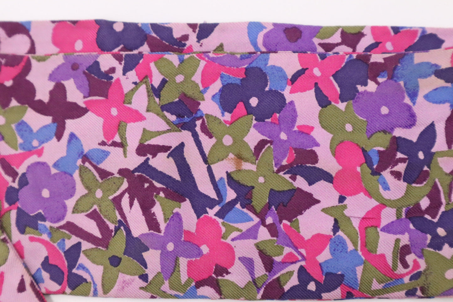 Louis Vuitton Bandeau Purple Silk Handbag