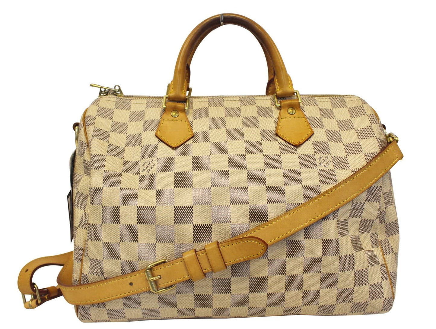 Louis Bag Damier Azur Speedy Bandouliere Satchel Travel Bag