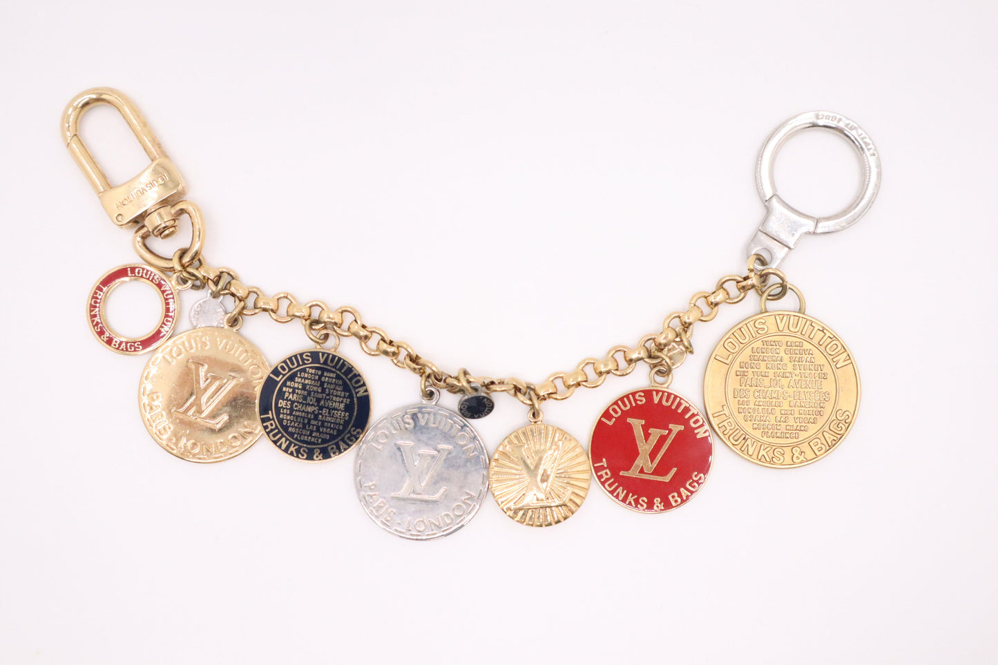 Louis Vuitton Globe Trunks Charm Key Chain Bag Charm