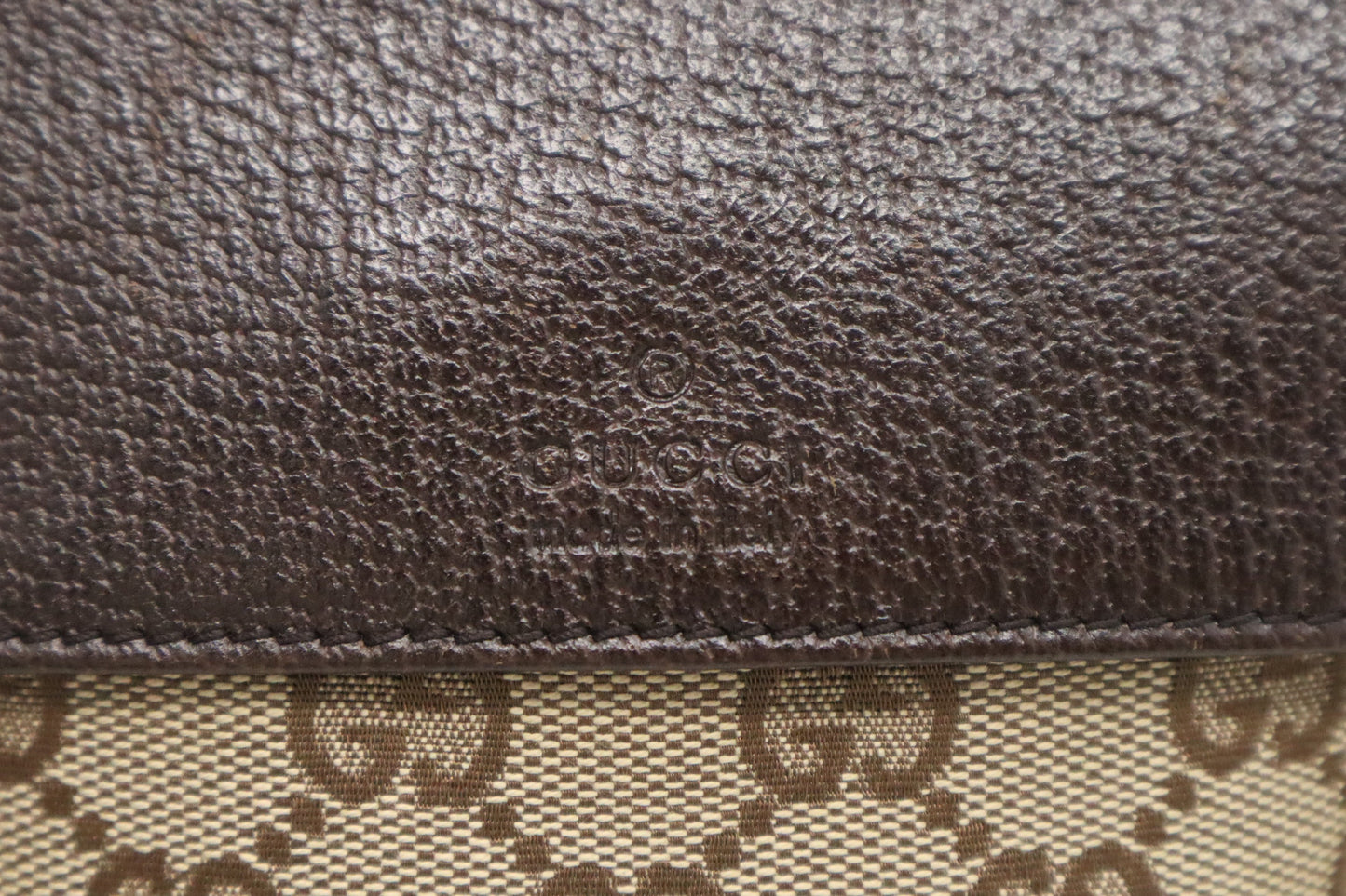 Gucci Waist GG Canvas Brown Handbag