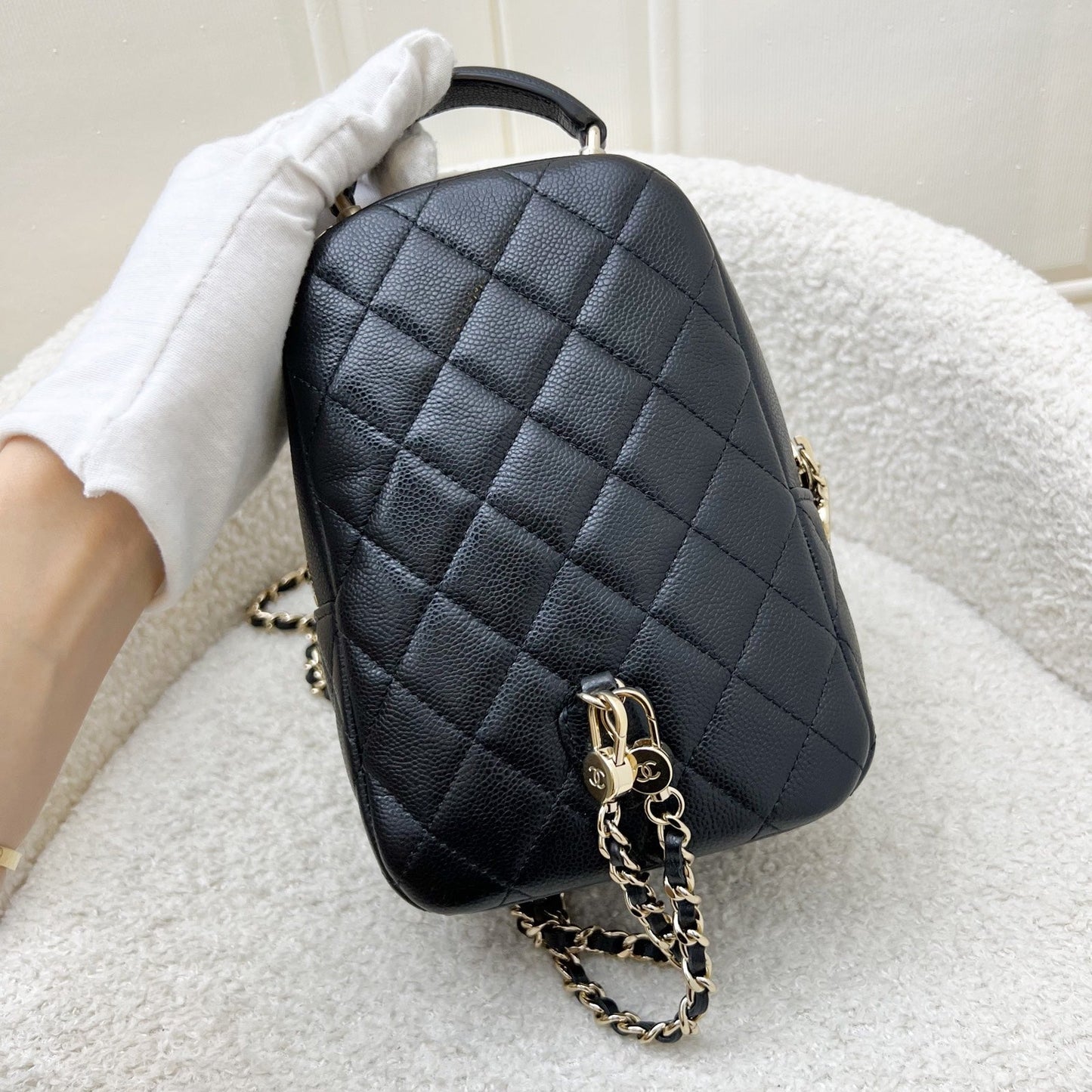Chanel 24C Mini Backpack in Caviar and Lghw ( )