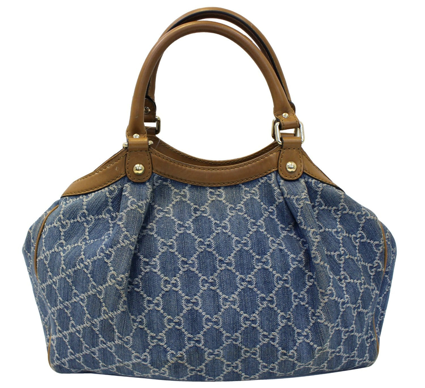 Gucci Sukey Tote Shoulder Bag Sukey Denim Blue