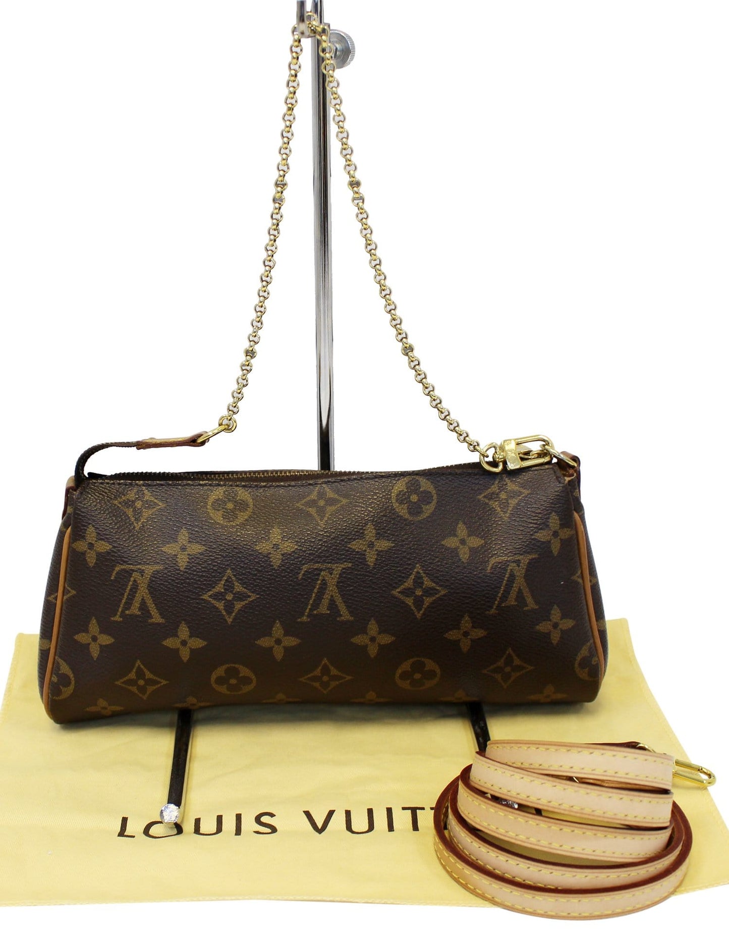 Louis Pochette Eva Clutch Crossbody Bag Monogram