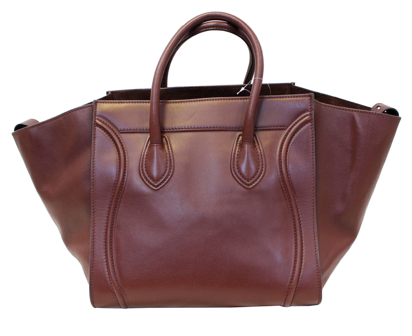 Burgundy Phantom Luggage Tote Bag Leather Medium
