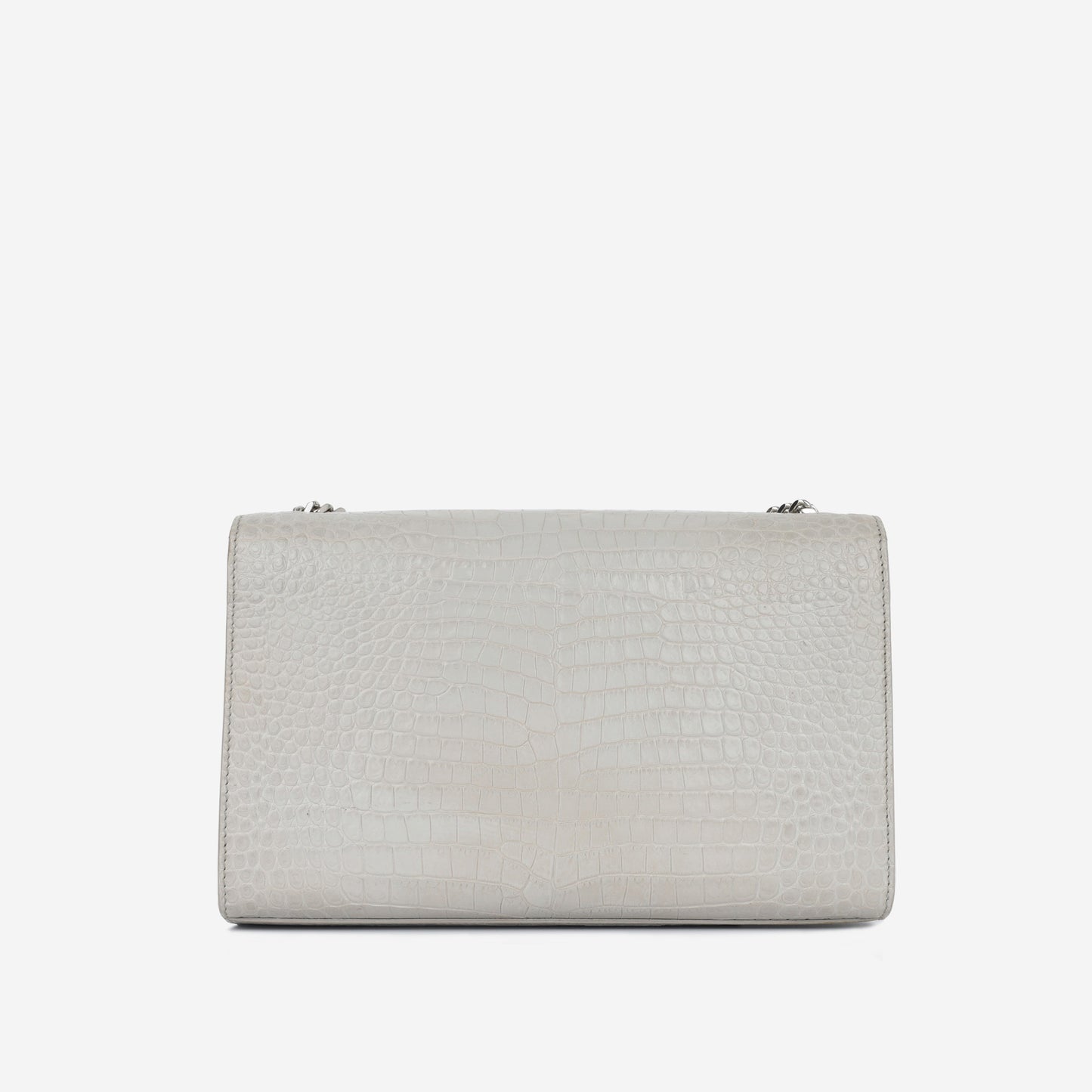 YSL Saint Laurent Kate Tassel Bag Medium Crossbody Bag Croc Embossed Shw