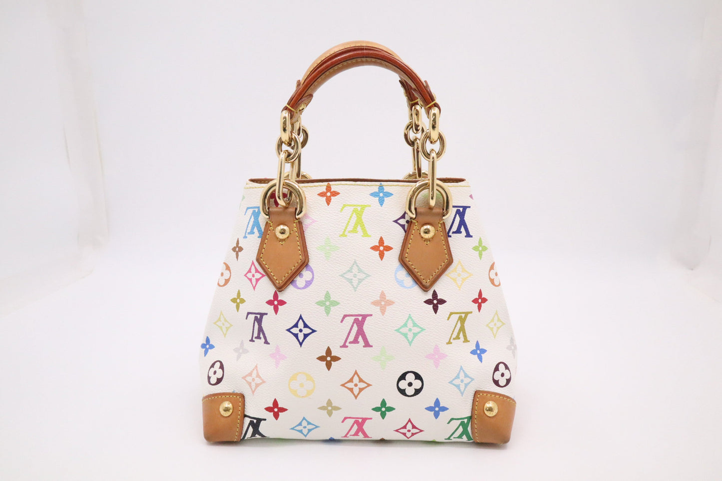 Louis Vuitton Audra Monogram Canvas White Multicolor Handbag
